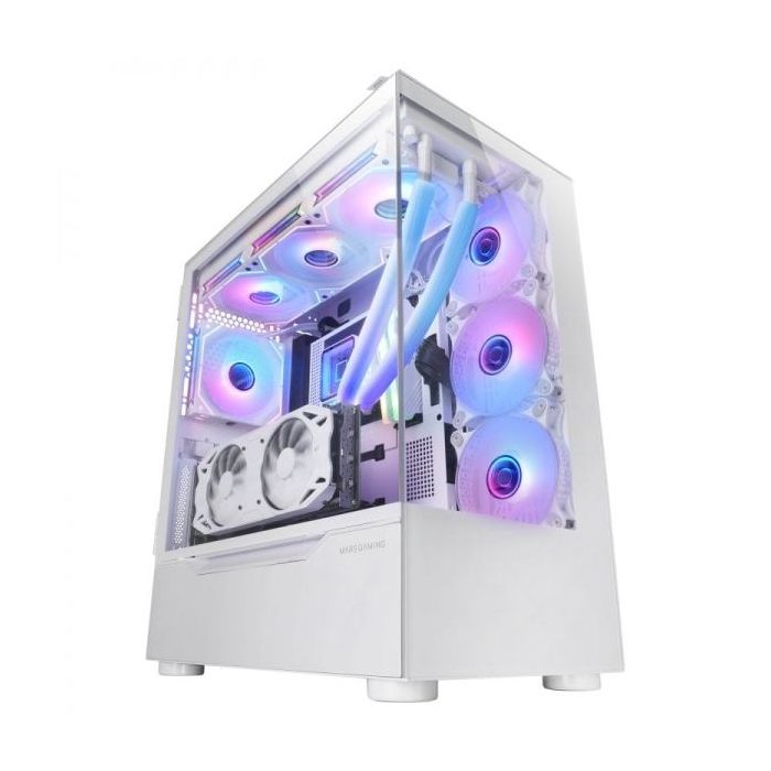 Mars Gaming MC-ULT Caja Gaming CUSTOM - Cristal Templado Panoramico - Soporte E-ATX - Capacidad para 9 Ventiladores - Camara Dua