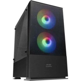 Mars Gaming MCZ Caja Minitorre Micro ATX, Mini-ITX - Panel Lateral Acrilico - Iluminacion RGB - Tamaño HDD 2.5 , 3.5  - USB-A 3.
