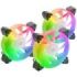 Mars Gaming MF-3A Kit de Ventiladores ARGB - Iluminacion 360º Sin Marco - Efectos ARGB Rainbow - Tecnologia FDB Ultrasilenciosa