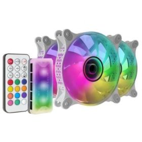 Mars Gaming MF-3DKIT Ventiladores ARGB Espejo Infinito - 220 Efectos - Controlador Avanzado - Iluminacion 360° - Compatible con