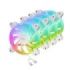 Mars Gaming MF-4A Pack de 4 Ventiladores de 120mm - 1000rpm - Iluminacion ARGB sin Marco - FDB - Silencioso 14dB - Tornillos Inc