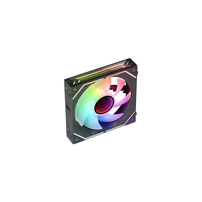 Mars Gaming MF-LINKFINITY Ventilador Modular PWM - Iluminacion Infinity Mirror 360° - Conexion Modular LINKFINITY - Control PWM