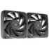 Mars Gaming MF-NCLX2 Kit de Ventiladores PWM - Aspas Hibridas - Rodamientos FDB de Cobre - Pads Antivibracion - Control Preciso