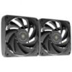 Mars Gaming MF-NCLX2 Kit de Ventiladores PWM - Aspas Hibridas - Rodamientos FDB de Cobre - Pads Antivibracion - Control Preciso