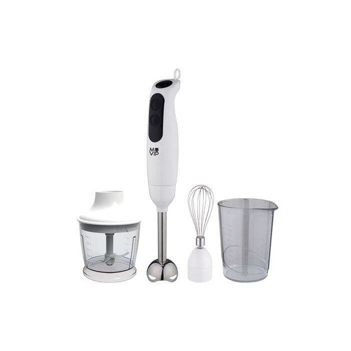 Muvip Batidora de Mano 500W + Accesorios - 2 Velocidades - Cuchilla de Acero Inoxidable - Termostato de Seguridad