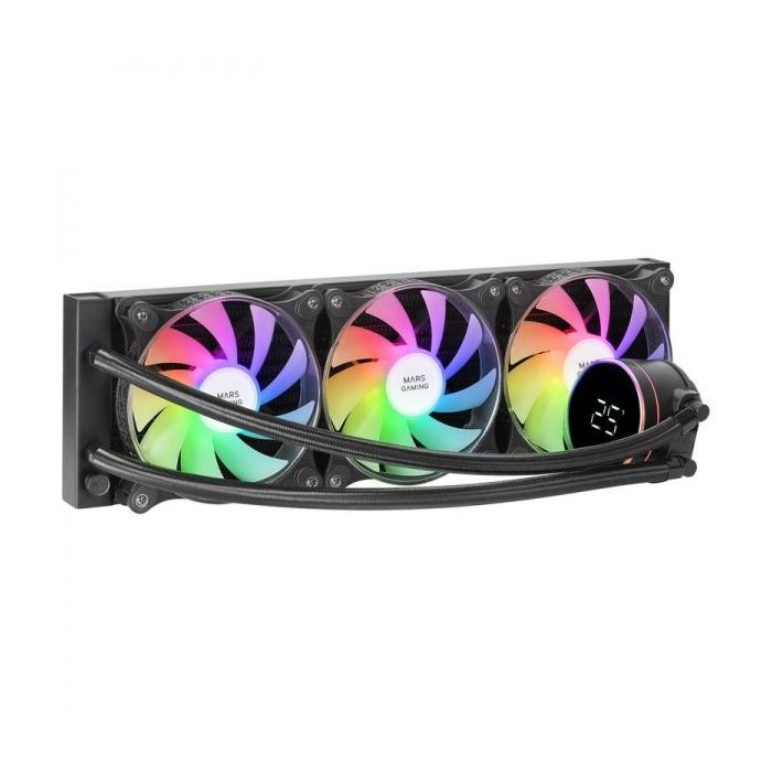 Mars Gaming ML-LCD360 Refrigeracion Liquida ARGB - Disipacion Superior - Ventiladores ARGB 120mm - Pantalla LCD - TDP 600W - Tub
