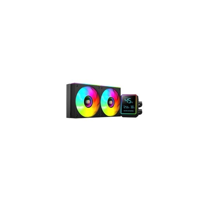 Mars Gaming ML-LCDPRO240 Kit de Refrigeracion Liquida - Potencia 500W - Pantalla LCD 2.8  - Bomba Opti-Chamber - Iluminacion ARG