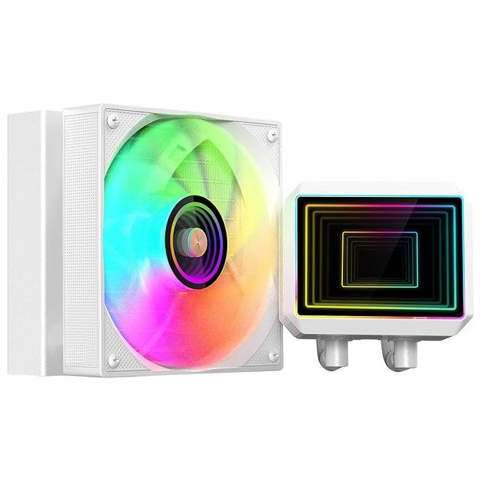 Mars Gaming ML-TWO120 Kit de Refrigeracion Liquida - Potencia 300W - Iluminacion ARGB Infinity Mirror - Bomba Opti-Chamber - Col