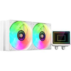 Mars Gaming ML-TWO240 Kit de Refrigeracion Liquida - Potencia 450W - Iluminacion ARGB Infinity Mirror - Bomba Opti-Chamber - Col