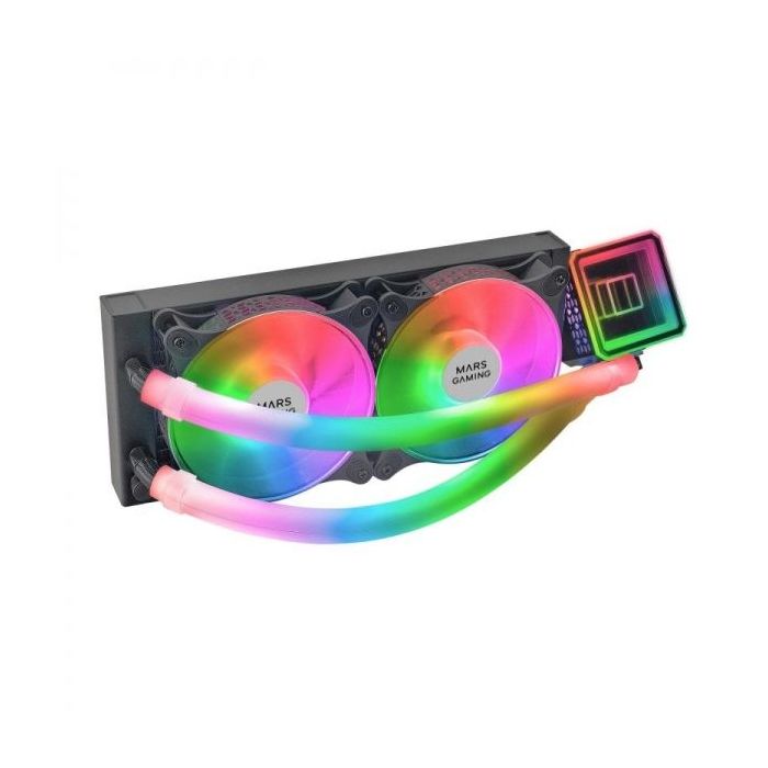 Mars Gaming ML-ULTRA240 Kit de Refrigeracion Liquida - Iluminacion ARGB 360º - Bomba OPTI-CHAMBER 3rd GEN - TDP 500W - Compatibi