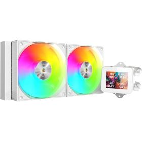 Mars Gaming ML-VISION240 Kit de Refrigeracion Liquida - Potencia 500W - Iluminacion ARGB - Bomba Opti-Chamber - Pantalla LCD - C