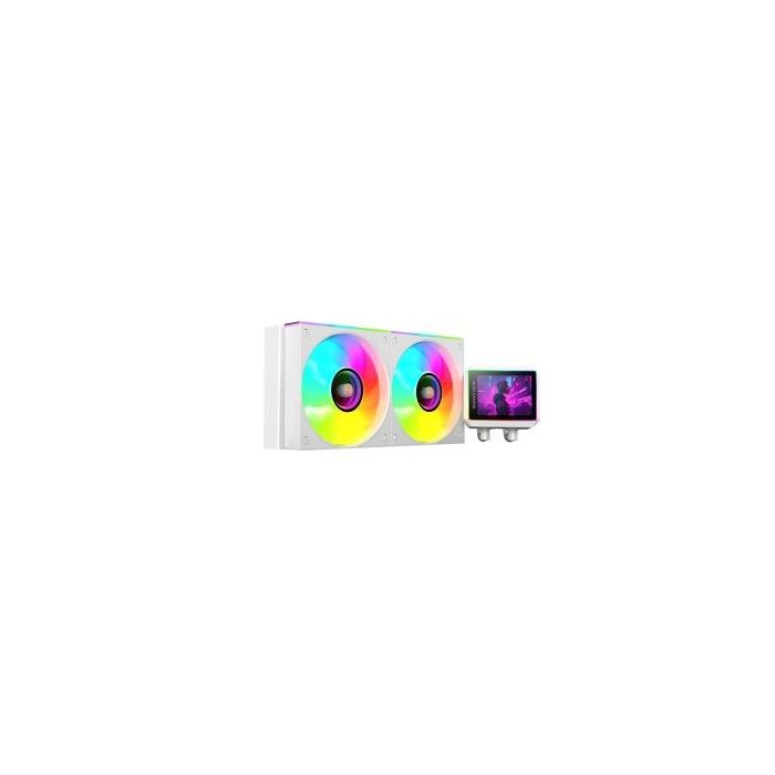 Mars Gaming ML-VISIONII240 Kit de Refrigeracion Liquida - Potencia 500W - Pantalla IPS 2.8  - Iluminacion ARGB - Bomba Opti-Cham