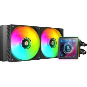 Mars Gaming ML-VISIONPRO240 Kit de Refrigeracion Liquida - Potencia 500W - Iluminacion ARGB - Bomba Opti-Chamber - Color Negro