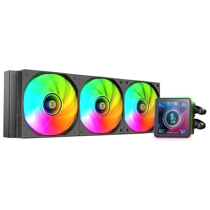 Mars Gaming ML-VISIONPRO360 Kit de Refrigeracion Liquida - Potencia 600W - Iluminacion ARGB - Bomba Opti-Chamber - Color Negro