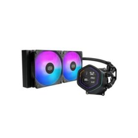 Cooler Master Masterliquid Core Nex Digital 240 ARGB Kit de Refrigeracion Liquida - Pantalla LED Digital 2,1  - Color Negro