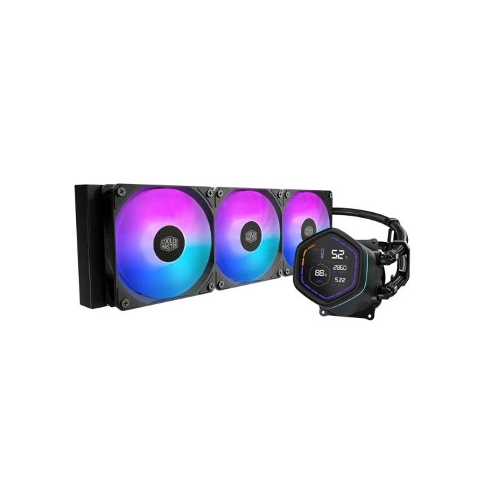 Cooler Master Masterliquid Core Nex Digital 360 ARGB Kit de Refrigeracion Liquida - Pantalla LED Digital 2,1  - Color Negro
