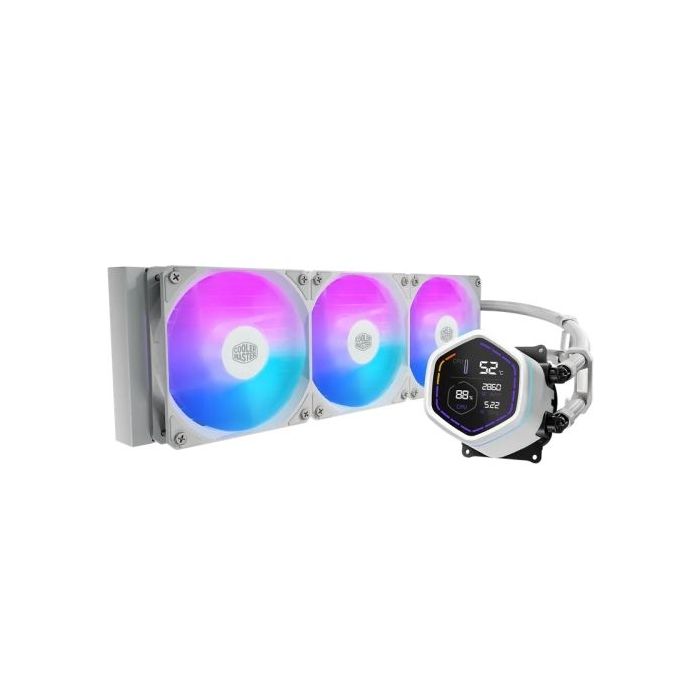 Cooler Master Masterliquid Core Nex Digital 360 ARGB Kit de Refrigeracion Liquida - Pantalla LED Digital 2,1  - Color Blanco