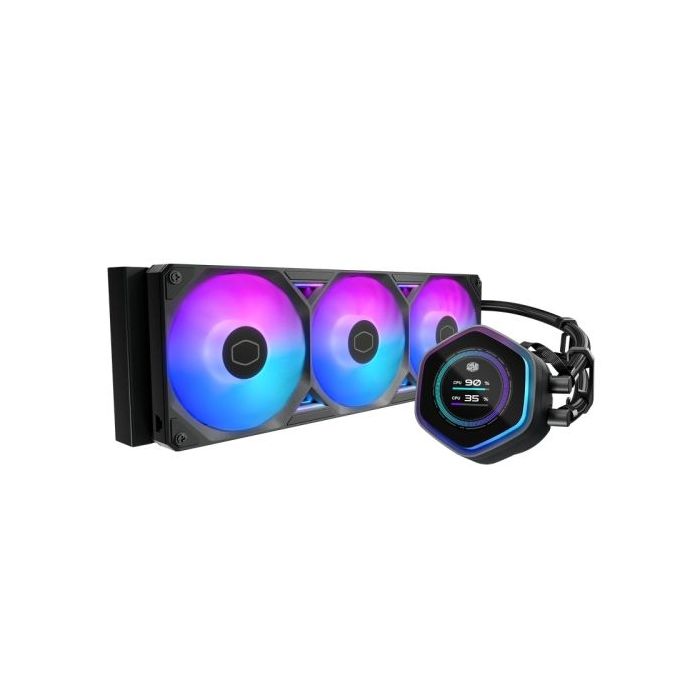 Cooler Master Masterliquid 360 Atmos II LCD ARGB Kit de Refrigeracion Liquida - Ventiladores Preinstalados - Dual Chamber - Pant