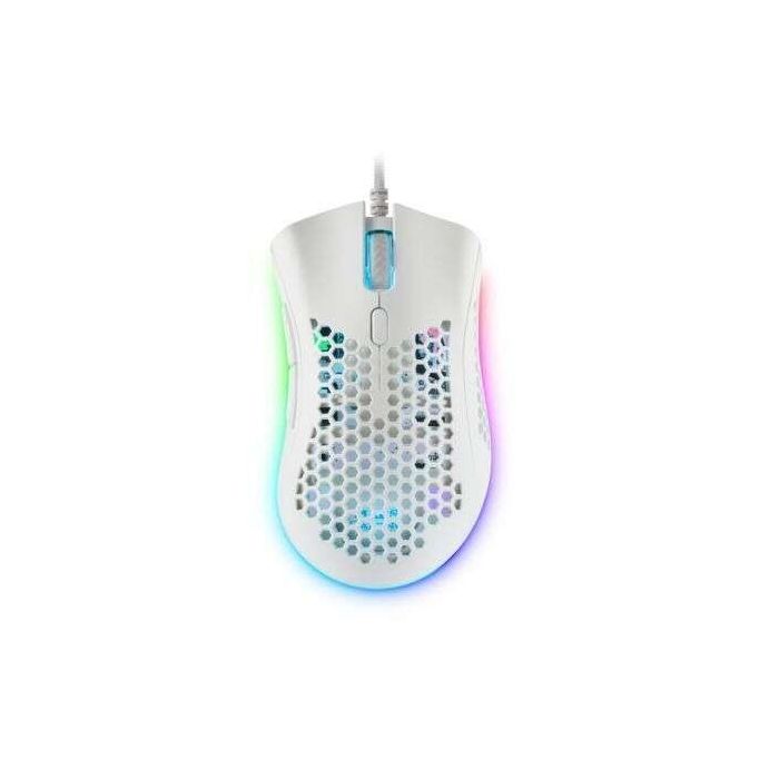 Mars Gaming MMEX Raton Gaming USB 32000dpi - Carcasa de Panel Perforado - 7 Botones Programables - Iluminacion RGB Chroma - Uso