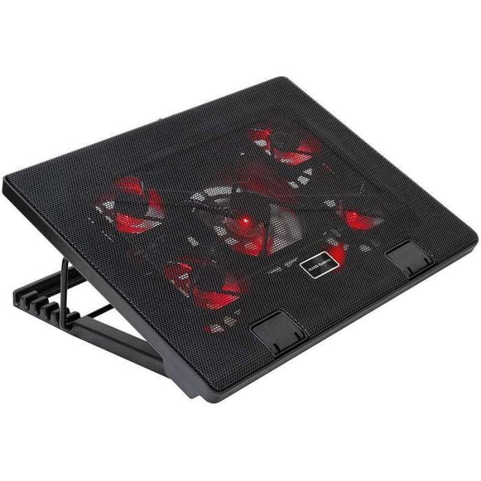 Mars Gaming MNBC2 Base de Refrigeracion para Portatil hasta 17.3  USB - Inclinacion Ajustable - 5 Ventiladores - Iluminacion LED