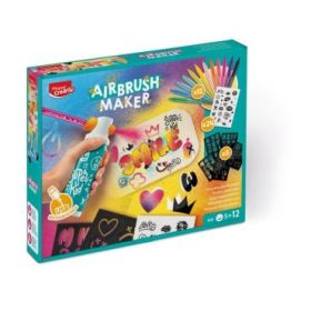 Maped Airbrush Maker Kit de Aerografo para Niños Facil de Usar con Rotuladores Maped Jungle + Pack de Recambios - Para Niños a p