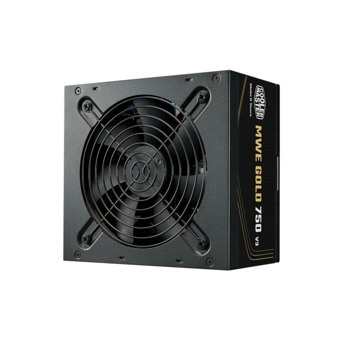 Cooler Master MWE V3 Fuente de Alimentacion 80+ Gold 750W - ATX 3.1 - 12V-2X6 - PFC Activo - No Modular