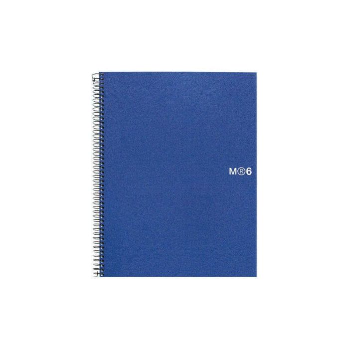 Miquel Rius Notebook6 Cuaderno de Espiral Formato A5 - 150 Hojas de 70gr Microperforadas con 2 Taladros - Cubiertas de Polipropi