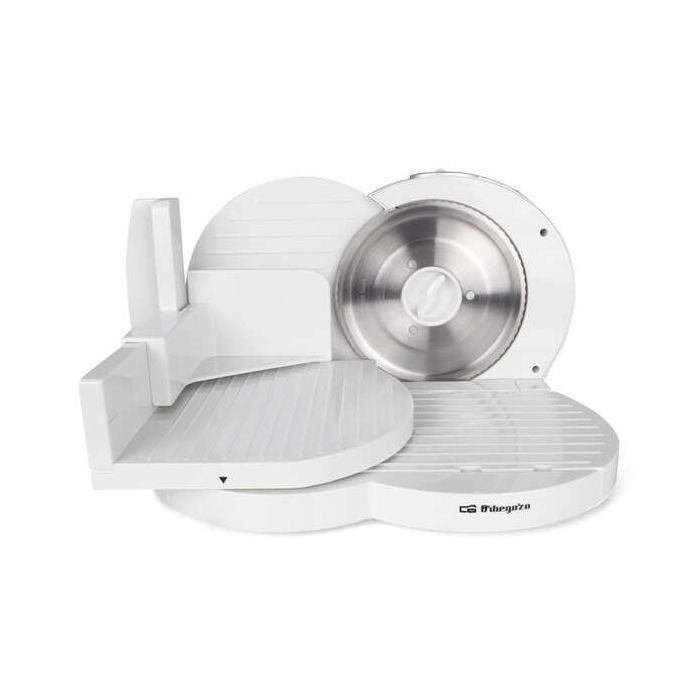 Orbegozo MS 4200 Cortadora Blanca - Potente y Eficiente - con Cuchilla de Acero Inoxidable y Ajuste de Grosor de Corte Ideal par