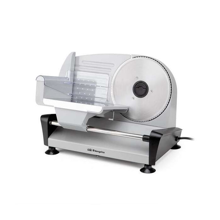 Orbegozo MS 4580 Cortafiambres Profesional - Potente y Seguro Corte de Fiambres - Cuchilla de Acero Inoxidable Extraible - Ajust