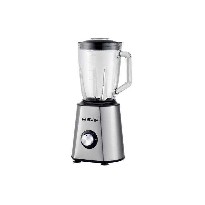 Muvip Batidora Inoxidable Vaso Cristal 1500W 1.5 Litros