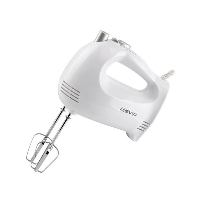 Muvip Batidora Amasadora de Mano para Reposteria 400W - 5 Velocidades - 2 Conjuntos de Varillas - Boton Turbo