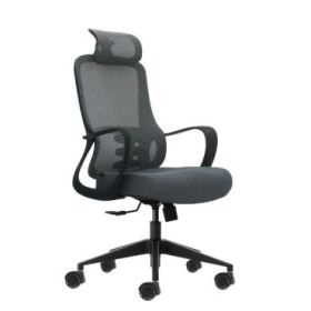 Oqonos Cherg 005 Silla de Oficina Ergonomica con Reposacabezas Cervical Ajustable, Respaldo de Malla Transpirable, Piston de Gas