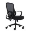 Oqonos Cherg 006 Silla de Oficina Ergonomica con Respaldo de Malla Transpirable, Piston de Gas Clase 4, Soporte Lumbar, Reposabr