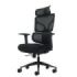 Oqonos Cherg 010 Silla de Oficina Ergonomica con Reposacabezas Cervical Ajustable, Respaldo y Asiento de Malla Elastica, Reposab
