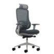 Oqonos Cherg 022 Silla de Oficina Ergonomica con Reposacabezas Cervical Ajustable, Mecanismo Autobalanceado, Reposabrazos 4D, As