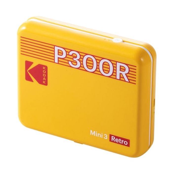 Kodak Mini 3 Retro P300R Impresora Fotografica Portatil Bluetooth - Formato de Impresion 7,6x7,6cm - Alimentacion por Bateria -