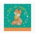 Pictura Tarjeta Arabesque - 16x16cm - Tematica Zorro - Tarjeta Triptica sin Envoltorio - Incluye Sobre Blanco - Papel con Certif