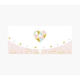 Pictura Tarjeta Money Cards - Formato Horizontal - Tematica Corazones - 21.3x9.6cm - Embolsada Individualmente - Incluye Sobre B