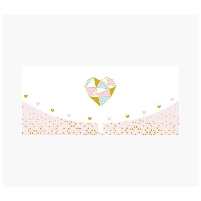 Pictura Tarjeta Money Cards - Formato Horizontal - Tematica Corazones - 21.3x9.6cm - Embolsada Individualmente - Incluye Sobre B