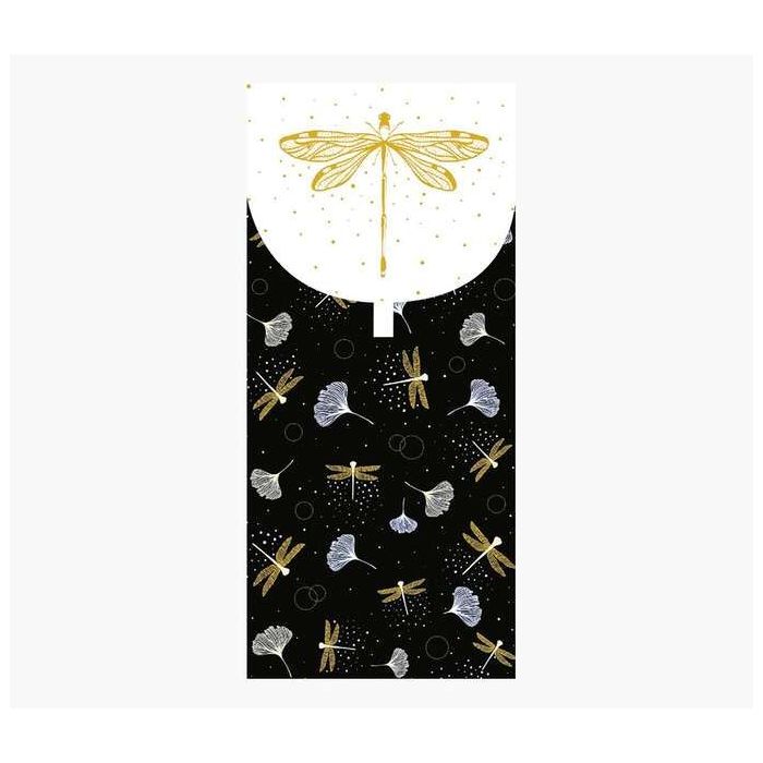 Pictura Tarjeta Money Cards - Tarjeta de Regalo Tipo Sobre - Tematica Libelulas - 9.6x21.3cm - Embolsada Individualmente en Celo