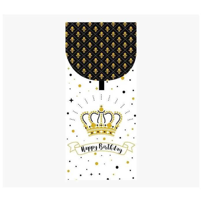 Pictura Tarjeta Money Cards - 9.6x21.3cm - Diseño Elegante con Tematica de Corona - Incluye Sobre Blanco - Certificacion FSC - I