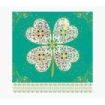 Pictura Tarjeta Arabesque - 16x16cm - Tematica Trebol de Cuatro Hojas - Tarjeta Triptica sin Envoltorio - Incluido Sobre Blanco