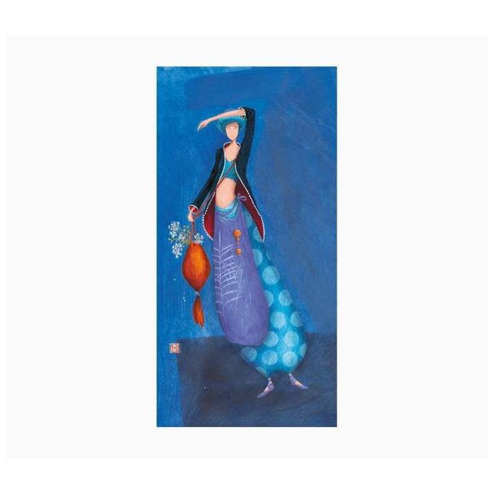 Pictura Gaëlle Boissonnard Tarjeta Doble - Acabado en Barniz de Relieve UV Grueso - Laminado Mate de Tacto Suave - 10.5x21cm - P