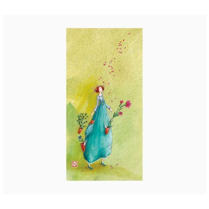 Pictura Gaëlle Boissonnard Tarjeta Doble - Acabado en Barniz de Relieve UV Grueso - Laminado Mate de Tacto Suave - 10.5x21cm - P