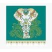 Pictura Tarjeta Arabesque - 16x16cm - Tematica Elefante - Tarjeta Triptica sin Envoltorio - Incluido Sobre Blanco - Papel con Ce