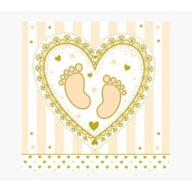 Pictura Tarjeta Arabesque - 16x16cm - Tematica Bebes - Tarjeta Triptica - Incluye Sobre Blanco - Papel con Certificacion FSC