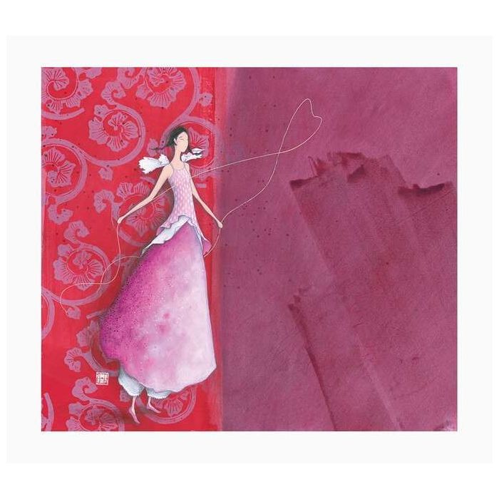 Pictura Gaëlle Boissonnard Tarjeta Doble - Acabado en Barniz de Relieve UV Grueso - Laminado Mate de Tacto Suave - 10.5x21cm - P