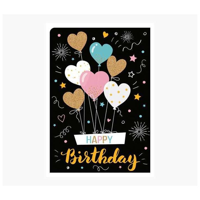 Pictura Tarjeta Zig-Zag - 15x22cm - Tematica Corazones - Triptica sin Envoltorio - Incluye Sobre Blanco - Papel con Certificacio