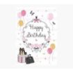 Pictura Tarjeta Zig-Zag - 16x16cm - Tematica Fiesta - Tarjeta Triptica sin Envoltorio - Incluye Sobre Blanco - Papel con Certifi