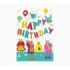 Pictura Zig-Zag Tarjeta Triptica de Felicitacion de Cumpleaños 15x22cm - Incluye Sobre Blanco - Papel con Certificacion FSC